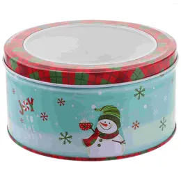 Storage Bottles Decorative Gift Tins Container Christmas Box Peppermint Candy Jewellery Case