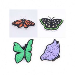 wholesale butterfly mexican clog shoes charms custom designer charms for kids clog shoe charms and bracelet new year gifts