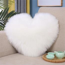 Pillow Doll No Odor Eye-catching Heart Shaped Assorted Plush Cover Invisible Zipper