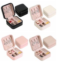 Storage Box Travel Jewellery Boxes Organiser PU Leather Display Storage Case Necklace Earrings Rings Jewellery Holder Gift Case Boxes3388286