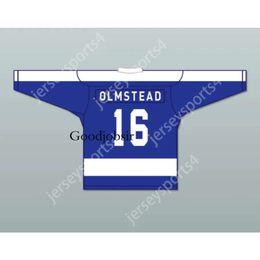 Gdsir Custom OLMSTEAD 16 TORONTO BAY LEAVES HOCKEY JERSEY SCTV POWER PLAY NEW Top Ed S-M-L-XL-XXL-3XL-4XL-5XL-6XL