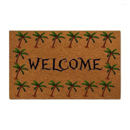 Carpets Palm Tree Welcome Doormat Outdoor Porch Patio Front Floor Christmas Halloween Holiday Rug Decor Home Door Mat