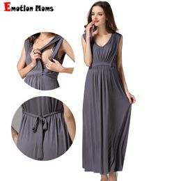 Emotion Moms Long Summer Party Evening Dresses Maternity Breastfeeding Pregnancy for Pregnant Women 240326