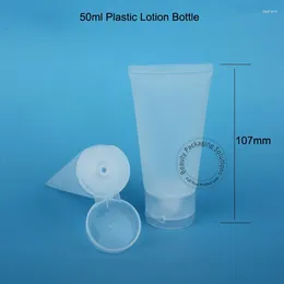 Storage Bottles 50pcs/Lot Promotion Empty 50ml Plastic Lotion Bottle Refillable Women Cosmetic Container Emulsion Pot 50cc Facial Ceam Tube