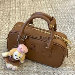 Shoulder Bags Miao Family Small Square Bag Bowling Ball New Fashion Versatile One Handbag Crossbody Boston Womens H240403