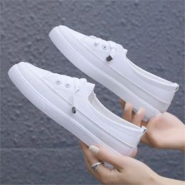 Boots New Moccasins Woman Summer Loafers White Flat Rubber Sole Vulcanize Sports Flat Shoes Female Pu Leather Sneakers 6500