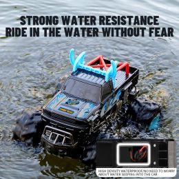 2.4G Amphibious Climbing Four-wheel Drive Drift Racing Car Long Battery Life Stunt Waterproof Double-sided Car Children's Toy