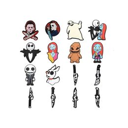 Soft PVC Cartoon Jack clog charms designer Shoe Charm High quality clog charm lady clog shoes decoration accessories