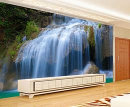 Wallpapers Custom 3d Po Wallpaper Home Decoration Landscape Waterfall TV Backdrop Mural