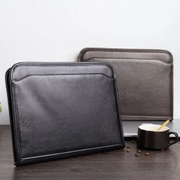 Padfolio A4 MultiFunction Leather Organizer File Folder with Calculator Padfolio Portfolio for Documents