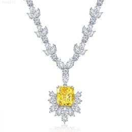 Lustre jewellery Luxury Custom Design 925 silver 10K 14K moissanite diamonds pendant necklace for woman