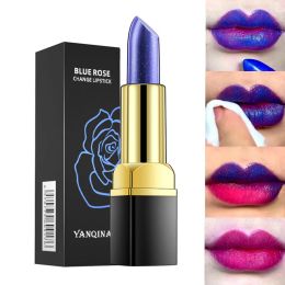 Blue Rose Magic Lipstick Temperature Colour Changing Lip Stain Gloss Cosmetics Woman Makeup Waterproof Lip Balm Woman Makeup