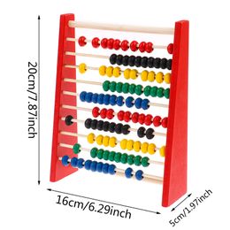 Intellence Development Wooden Abacus For Kids Mathematics For 3-6 Year Olds Wooden Children's Educational Toys