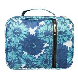 Folders Floral Pattern Bible Bag Canvas Carrying Bible Cover Case With Handle Flower Print Handbag With Zippered Pocket Tote Book Holder