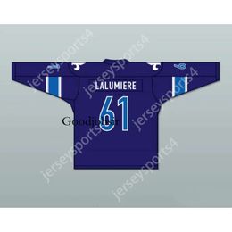 Gdsir Custom BLUE PHILIPPE LALUMIERE 61 LE NATIONAL DE QUEBEC HOME HOCKEY JERSEY NEW Top Ed S-M-L-XL-XXL-3XL-4XL-5XL-6XL