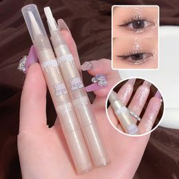 3 Colours Waterproof Shiny Diamond Highlight Pen Eye Makeup Highlighter Pearl White Brighten Silkworm Shadow Liquid Eyeliner