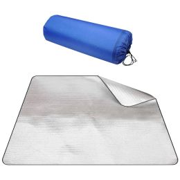 Mat Large Size Aluminum Foil Mat Sleeping Mat for Camping Insulating Mat Thermal Blanket Foldable Tent Mat Floor Mat Ultralight