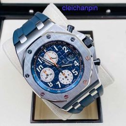 AP Calendar Wristwatch Royal Oak Offshore Series Mens Automatic Machinery Swiss Male Waterproof Night Light Date Display Business Leisure 26470