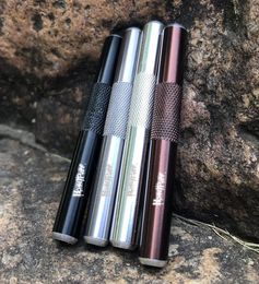 HONEYPUFF Pen Style Sniffer Aluminium Snuff Snorter Dispenser 70MM Metal Sunff Snorter Tube Smoke Pipe Accessories 4 Colors5333267