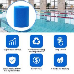 For Intex Type I/II/SI/H/A/B Washable Swimming Pool Filter Sponge Reusable Foam Cleaner Tub Filter Cartridge Garden Accessories