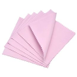 60mm 80mm 100mm Jewelry Polishing Cloth Double-Sided Cleaning Cloth for Gold Silver Jewelry Tools 10-30Pcs