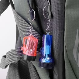 Mini LED Flashlight Portable Keychain Key Rings Ultra-Bright Long-Range Torch Light Battery Outdoor Hiking Emergency Pocket Lamp