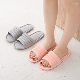 Slippers 015 Soft-soled Household For Men And Women Couple Style Indoor Bathroom Non-slip Herringbone Flat Simple