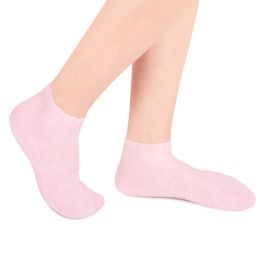 1Pair New Home Use Feet Care Socks Spa Silicone Moisturizing Gel Heel Socks Cracked Foot Skin Care Protectors Anti Cracking Sock