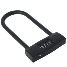 Locks New Bicycles U Lock Heavy Duty Bike Scooter Motorcycles Combination Lock Combo Gate Lock for Anti Theft 4 Color