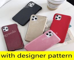 Fashion Designer Phone Cases for iphone 14 14pro 14plus 13 13pro 12 12pro 11 pro max XS XR Xsmax Embossed Patent Leather Small Pat6665957