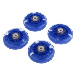 4Pcs Inline Sliding Flash PU Roller Skate Wheels for Skating Shoes