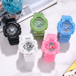 Dual Display Multi functional Men's and Women's Sports Style Fashion Watch Student Trend Electronic Watch Color Watch Unicorn Student Night Light Tide Birthday Gift