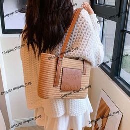 Luxury designer beach bag women's handbag Top Design Sense One Shoulder Handheld Woven Bag Trendy Simple and Exquisite Large Capacity Straw tote bag