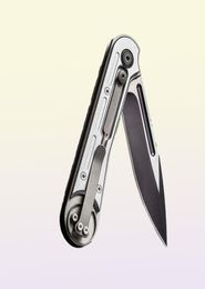 We Knife Company 815F Double Helix Slide Lock Folding Knife 33quot S35VN TwoTone Blade Aeronautical Aluminium Handles2202011