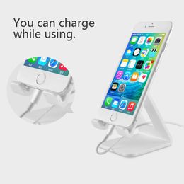 Phone Desktop Stand for Table Cell Phone Support Holder for Ipad Samsung IPhone X XS Max Mobile Phone Holder Plastic Mount