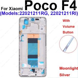 Middle Frame Housing For Xiaomi Pocophone POCO F4 Middle Housing Front LCD Frame Bezel Holder Cover Parts