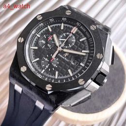 Custom AP Wrist Watch Mens Royal Oak Offshore 26400AU Automatic Mechanical Precision Steel Date Second hand Watch 42mm Black Panda Plate