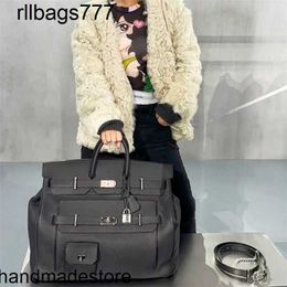 Handmade Bk Bag Handbag50 Large Top Totes Designer 50cm Litchi Pattern Extra Bag Unisex Trip Luggage Capacity Handheld Tide