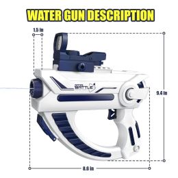 Electric Galactic Water Gun - Futuristic High-Capacity Toy with Unique Design for Epic Outdoor Fun and Games, Rechargeable for