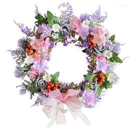 Decorative Flowers Elegant Artificial Christmas Wreath Festive Home Decorations Wreaths