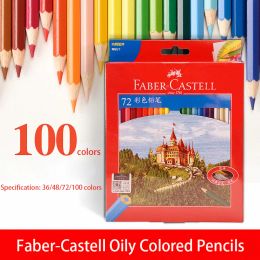 Pencils FaberCastell Germany 100/72/48/36 Coloured Pencils Honghui Professional Handpainted Beginner Painting Student