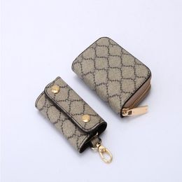 Mini Pochettes Bags Card Holders Wallets Designer Women Mens Luxury Designers Single Zipper Black Mini Business Wallet Credit Cards Coin Pur