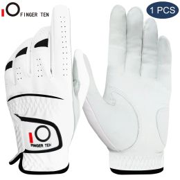 Gloves 1Pcs New Men's Golf Gloves Cabretta Leather Left Hand Right Weathersof Lh Rh Fit Small Medium ML Large XL Drop Shipping