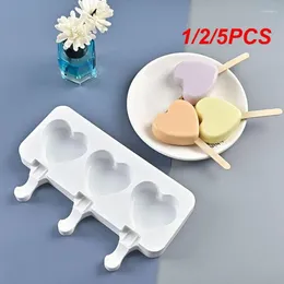 Baking Moulds 1/2/5PCS Ice Cream Molds Silicone Popsicle Mold Freeze Maker Dessert Mould Form For Cakesicle