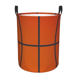 Laundry Bags Waterproof Storage Bag Basketball Background Household Dirty Basket Folding Bucket Clothes Organiser