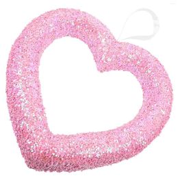 Decorative Flowers Love Wreath Valentines Decorations Hanging Heart During The Sign Wall Pendant For Home Ceiling Foam Front Door