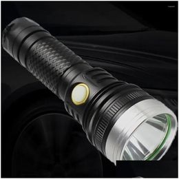 Flashlights Torches Powerf Cam 21700 Torch Waterproof Adjustable Convenient Drop Delivery Sports Outdoors Camping Hiking And Otif6