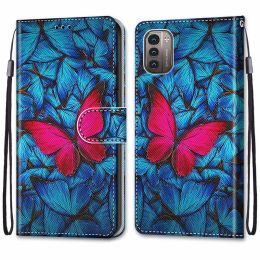 Flower Pattern Flip Case For Nokia G21 Coque For Nokia G11 G 21 11 NokiaG21 NokiaG11 Wallet Leather Phone Case Stand Book Cover