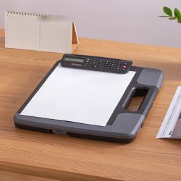 Padfolio A4 Multifunctional Manager Meeting Business Folder With Calculator Board Clip Desktop Fo Storage Box