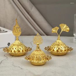 Party Decoration Muslim Incense Burner Ramadan Mini Golden Tower Ornament Hollow Decor